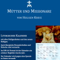 Kalender der Mütter und Missionare vom Hl. Kreuz
